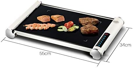 review UXZDX CUJUX Large Home Nonstick Electric Grills Removable Baking Tray Teppanyaki Easy Clean Fried