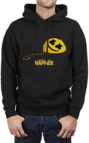 Vinforest Man Happier-Marshmello-and-Bastille- Fleece Wool Warm Hoodie Sweatshirt Pullover Hoodie Sweater