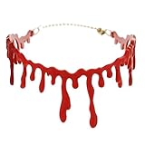 Dripping Blood Halloween Party Choker Necklace Vampire Costume Accessory