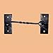 Cabin Hook Wrought Iron Black Twisted 6