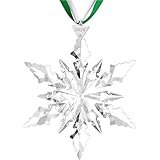 2024 Annual Christmas Ornaments Crystal Snowflake