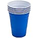 Solo Blue Cup Cold Plastic Party Cups, Round Style, 16 Ounce, 100 Pack