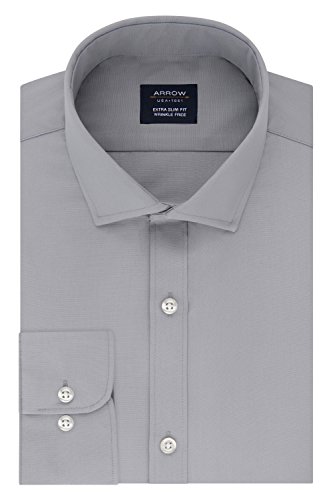 Arrow 1851 Mens Dress Shirt Poplin Xtreme Slim Fit Spread | Desertcart Aruba