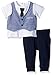 Calvin Klein Baby Boys 2 Pieces Pant Set - French Terry, Blue, 12M
