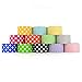 RamPro Chevron & Polka Dot Styles Heavy-Duty Duct Tape | Assorted Colors Pack of 12 Rolls, 1.88-inch x 5 Yard.