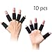 Busy Mom 10 PCS Summer Finger Sleeves Sport Elastic Arthritis Trigger Braces Knuckle Compression Protector Prevent Calluses (Black)
