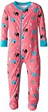 New Jammies Little Girls' Toddler Zippered Footie Pajamas, Elephant Kites, 3T