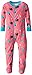 New Jammies Little Girls' Toddler Zippered Footie Pajamas, Elephant Kites, 3T