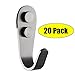 KES SUS 304 Stainless Steel Storage Organizer Hook Bathroom Single Robe Towel Coat Hook Rustproof Kitchen Utensil Utility Hanger SOLID Metal Heavy Duty Wall Mount, Brushed Finish, 20 Pack, A2062-P20