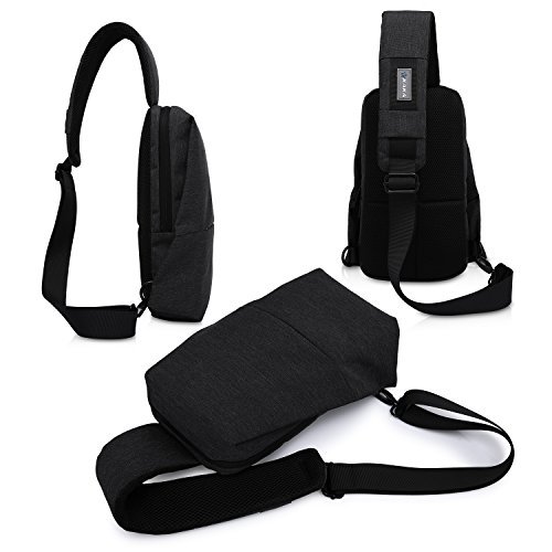 KAKA Chest Shoulder Pack Sling Bag Small Crossbody Backpack Unbalance Gym Fanny Pouch for Men Women