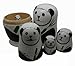 LittleTiger PANDA Set of 5 Cutie Nesting Dolls Russian Doll