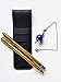 Dowsing Rod Kit - Pen Shape Retractable Divining L Rods(2pcs)- Portable Exquisite Leather Case and Natural Lapis Pendulum Included - Ghost Hunting, Divining Water, Treasure, Buried Items etc.