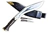 thumbnail image 2 of GK&CO. Kukri House Authentic Knife-12 Blade World War II 'The Survival Alive' Kukri/Khukuri Full Tang With Black Leather Sheath-Handmade In Nepal -Warehoused & Ship From USA 2 of 14