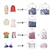 SLEPL 7Pcs Mesh Laundry Bags,Travel Storage Organize,Laundry Bra Lingerie Mesh Wash Bags for Blouse, Bra, Hosiery, Stocking, Underwear,
