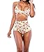 Women's Colorful Summer Swimsuit Crossover Swimwear Bathing Suit