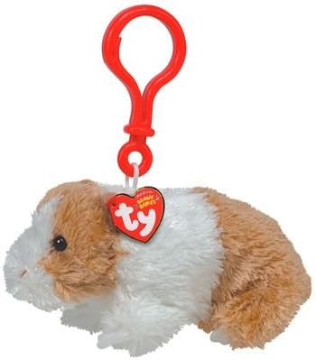 Ty Beanie Baby - Twitch The Guinea Pig ( Plastic Key Clip ) (4 Inch)