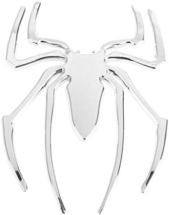 Xumeili 3D Car Sticker HOT Universal Metal Spider Emblem Chrome Motor Decal Ornament