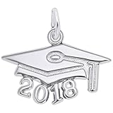 Rembrandt Charms, 2018 Graduation Cap, Large.925
