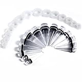 BodyJ4You Big Gauges kit 28 Pieces Tapers and Silicone Plugs Tunnels 00G-22mm Stretching Set
