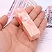JETEHO 6Pcs Marble Empty Lipstick Tubes DIY Lipsticks Lip Balm Square Lip Gloss Lip Stick Beauty Lipstick Empty Containers with Lid Cap - Red