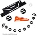 PAMASE Snowman Face Christmas Garage Door Decoration- DIY Snowman Non-Woven Archway Door Decoration with Hat Bow Eyes Nose Teeth for Window Car Decor