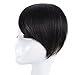 Clip in Bangs Human Hair KNITTING One Piece 100% Real Human Hair Side Swept Clip in Fringe Bangs Hair Extensions