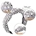 AMAHLE YIROCK 8 Pieces Pearls Headband Knot Artificial Pearl Wide Hairband Vintage Twisted Headwear for Girl Woman Hair Accessories, 8 Colors (Style A)