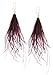 Elegant Long Dangle Feather Earrings for Women - Thread Jewelry for Winter Party, Bohemian Gift
