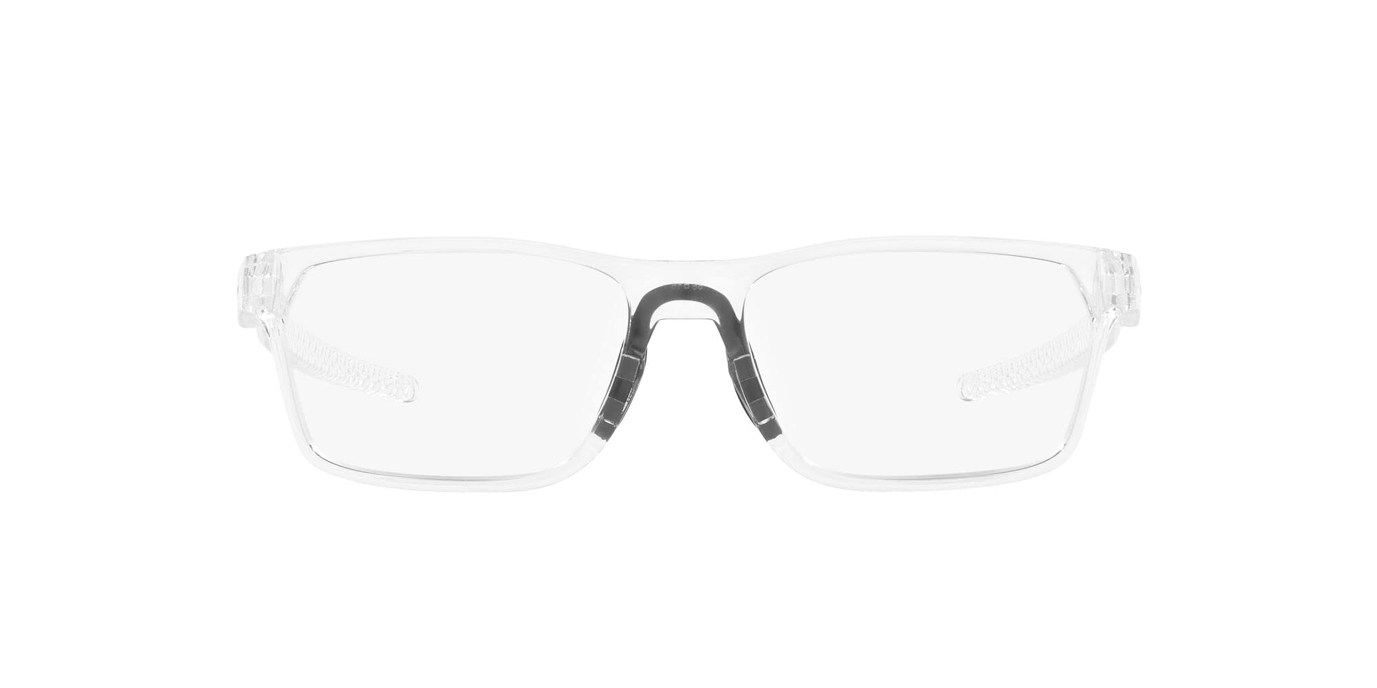 Oakley Mens Ox8032 Hex Jector Rectangular Prescription Eyewear Frames, Polished Clear/Demo Lens, 57 mm