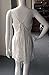 VintageRose Women's Lace Deep V Neck Halter Backless Romper Jumpsuit,White,Medium
