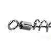 DrFish-Saltwater-Fishing-Swivel-Snap-Swirl-Connector-Stianless-Black-66LB-Pack-of-20