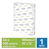Hammermill Premium Color Copy 32lb Copy Paper, 19 x 13, 1 Ream, 500 Sheets, Made in USA, Sustainably Sourced From American Family Tree Farms, 100 Bright, Acid Free, Color Copy Printer Paper, 106128R