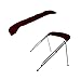 MSC 3 Bow 4 Bow Bimini Top Boat Cover with Rear Support Pole and Storage Boot(Burgundy, 3 Bow 6'L x 46