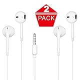 Earbuds,XINHEN iPhone Headphones with Microphone Stereo 2 Pack Earphones with Mic and Remote Control for iPhone 6s Plus 5s 5 4s 4 SE 5C iPad iPod 7 8 7s IOS S8 7 6 Note 1 2 3 In Ear Earphones Earbuds