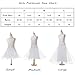 Remedios Kids White 3 Layers Wedding Flower Girl Petticoat/Underskirt/Crinoline,M, White, Medium / 20-28 Inches