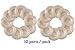 10 Pairs Womens Adhesive Nipple Covers Disposable Breast Petal Pads Patches (Rounded Satin)