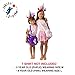 Printed Unicorn Dress Tutu 3pc Set Toy Purse & Hairband Girl Toys Unicorn Stuff Party Dresses & Unicorn Toys for Girls Purple