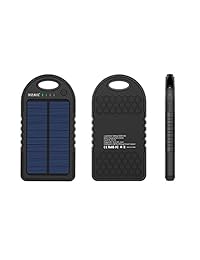 Cargador solar, cargador portátil de batería solar resistente al agua, resistente a los golpes, a prueba de polvillo, banco de baterías USB doble para teléfono celular, iPhone, teléfonos Samsung, teléfonos Windows, cámara GoPro, GPS y mucho más, Dizaul 50