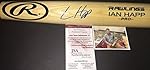 Ian Happ Chicago Cubs Autographed Signed Engraved Bat JSA WITNESS COA Blonde