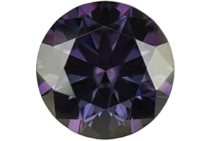 GEPAS 0.5-4ct Violet Purple Color Loose Moissanite Stones Round Brilliant Cut Moissanites Gemstone For Jewelry Making
