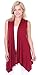Popana Womens Sleeveless Lightweight Summer Open Front Long Duster Cardigan Vest Plus Size