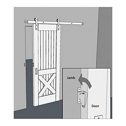 Hippoco Rolling Sliding Wood Barn Door Latch Lock Hardware