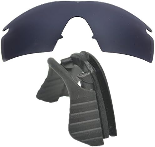 Black Polarized Replacement lenses for-Oakley M Frame strike with nose clip