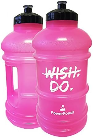 Pink Water Jug for Gym 74oz - WISH DO - PowerFoods