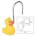 AGPtek 12PCS Home Fashions Yellow Duck Anti Rust Decorative Ducky Resin Hooks for Bathroom Shower Curtain,Bedroom,Living Room Curtain