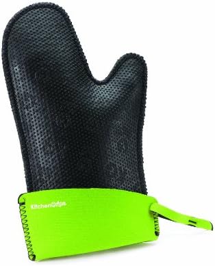 KitchenGrips Fitted Single Mitt, Extendable Cuff, Lime