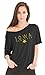 NCAA Iowa Hawkeyes Women's Aimee Oversized Modal Tee, Small/Medium, Black