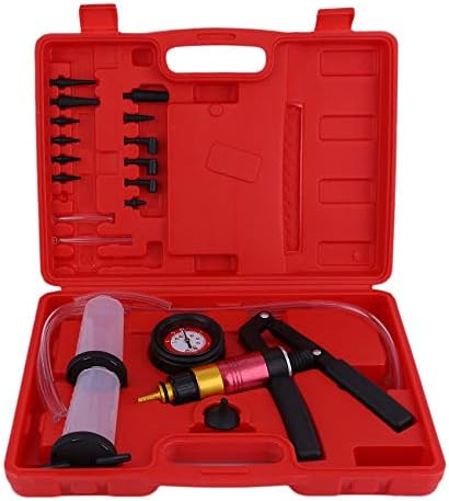RoadRoma Hand Held Vacuum Pump Tester Set Brake Bleeder Bleeding Diagnostic Car Tool