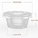 Luckypack G-17 Plastic Disposable Portion Cups Souffle Cup, Jello Shot Cups, Food Container with Lids, Slime Containers, 2 oz, Pack of 130