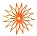 Spice Ratchet Blossom Multi-Use Silicone Trivet, Orange